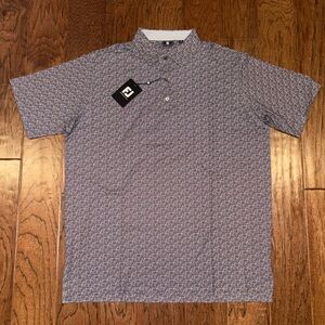 FootJoy Performance Golf Polo Gray Doodle Size XL